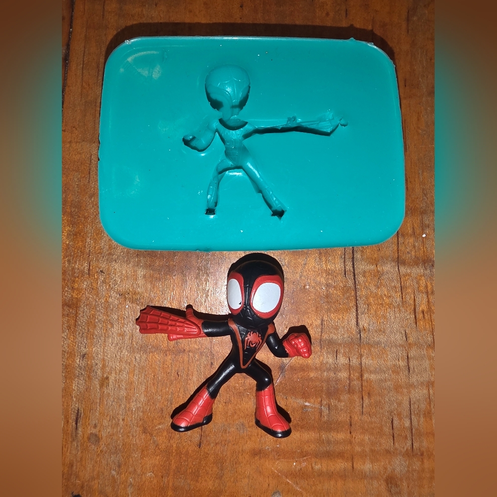 Miles Morales Spiderman Baking / Fondant Mold Food Safe Formula Or Resin